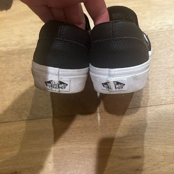 Black leather slip on vans - Picture 6 of 6